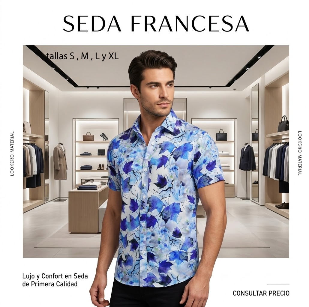 Seda Francesa Estampada - foto 1 de 2